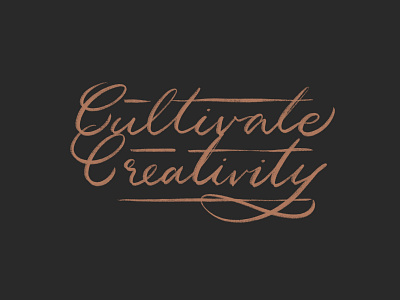 CultivateCreativity chalk lettering creativity lettering art procreate