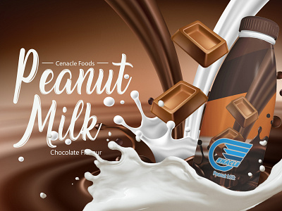 Cenacle Foods - Peanut Milk Drink (Old Product Design) branding design graphic design product design