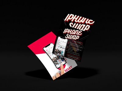 Mobile Phone Swap Flyers branding design graphics design illustration motion graphics visual design