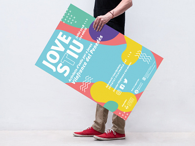 Jovestiu Image, summer courses for a young people adobe illustrator branding campaign poster publicity