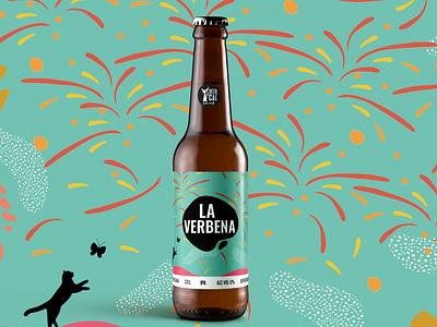 La Verbena - BeerCat CraftBeer abstract angels artwork barcelona cat cervesa cerveza colorful craftbeer disculpi dribblebeer enjoyyourbeer lovecats nit pendes pinyol santjoan verbena vilafranca