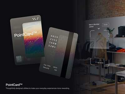 Payment Card | PointCard credit card design gradient payment pointcard product design ui