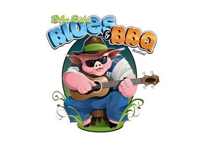 Blue Ridge Blues & BBQ logo characterdesign digital digital ilustration illustration logo logodesign logos vector vectorart