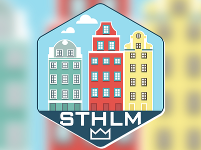 Stockholm building city sthlm stockholm sweden vector