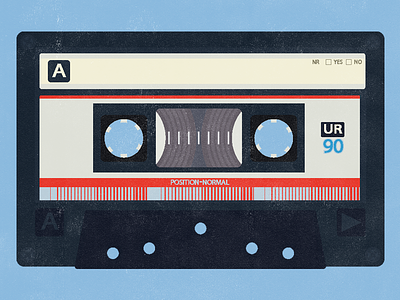 Maxell Cassette cassette illustration maxell music retro sound tape vector vintage