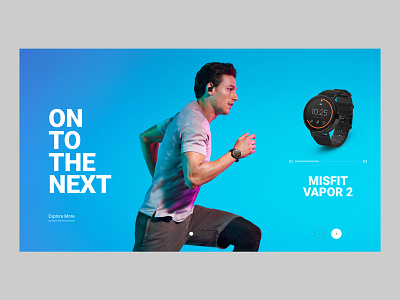 Misfit Wearables Landing Page branding photography web design