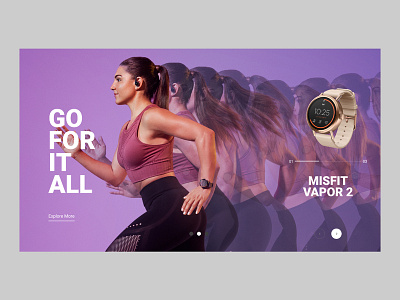Product Panel Page For Fossil Group - Misfit Wearables graphic design photography product page web design