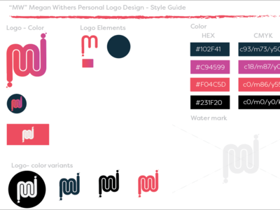 "MellowLink" Style Guide adobe illustrator gradient graphic design logo design style guide