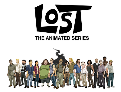 LOST: The Animated Series Coloring Book charicature fan art illustration tv