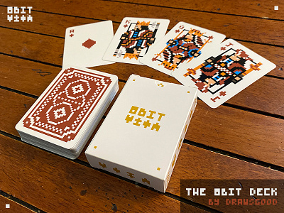 The Red Back 8Bit Deck 8bit design art kickstarter pixel art playing cards