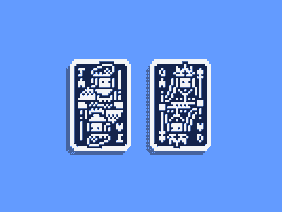 Pixel Art Playing Cards(Mini Deck)