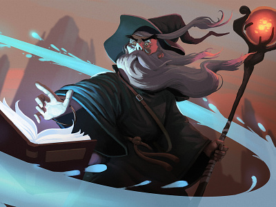 Patreon - Wizard characterdesign digitalpainting fantasy illustration