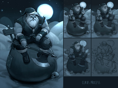 Claus - December Patreon Art character design illustration patreon