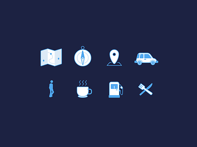 Animated Travel Icons animation design graphic design icon design icons illustration motion graphics rive ui