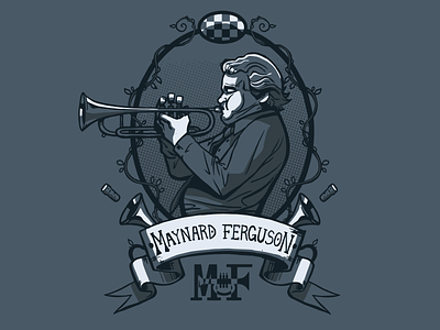 Maynard Ferguson official tee design jazz maynard ferguson music tee trumpet tshirt