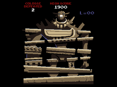 Donkey Colossus colossus donkey kong gaming pixel art shadow of the colossus video games