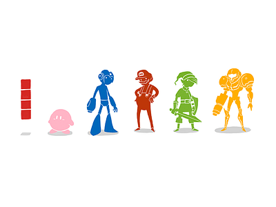 Nintendo Character Silhouettes