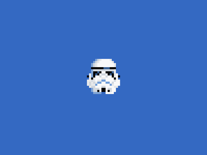 Go trooper go! animation pixel art star wars stormtrooper