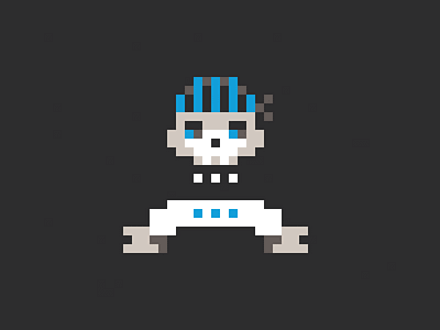 Pixel Skull - Cotton Bureau cotton bureau pirate pixel art skull tee tshirt