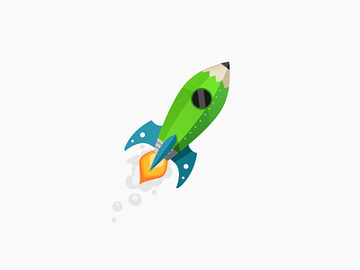 Rocket Pencil mascot pencil rocket webfilings workiva