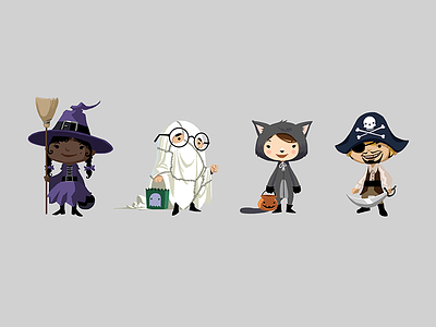 Trick or Treat game characters
