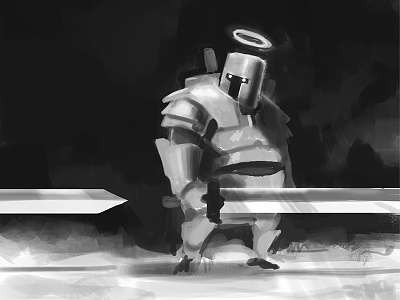 The Longest Sword character concept helmet painting speedpainting