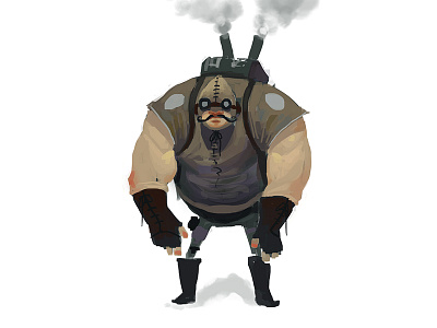 Steampunk jetpack speedpaint by Michael B. Myers Jr. on Dribbble