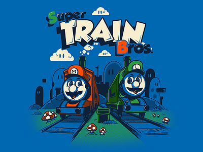 Super Train Bros. gaming mario mashup thomas