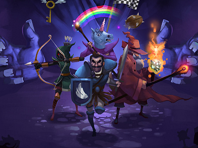 Dungeon League banner art update