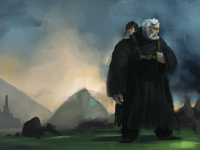 Hodor WIP digital painting game of thrones hodor