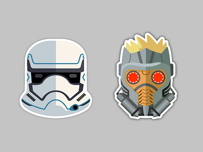 Stickers anyone? star lord stickers stormtrooper