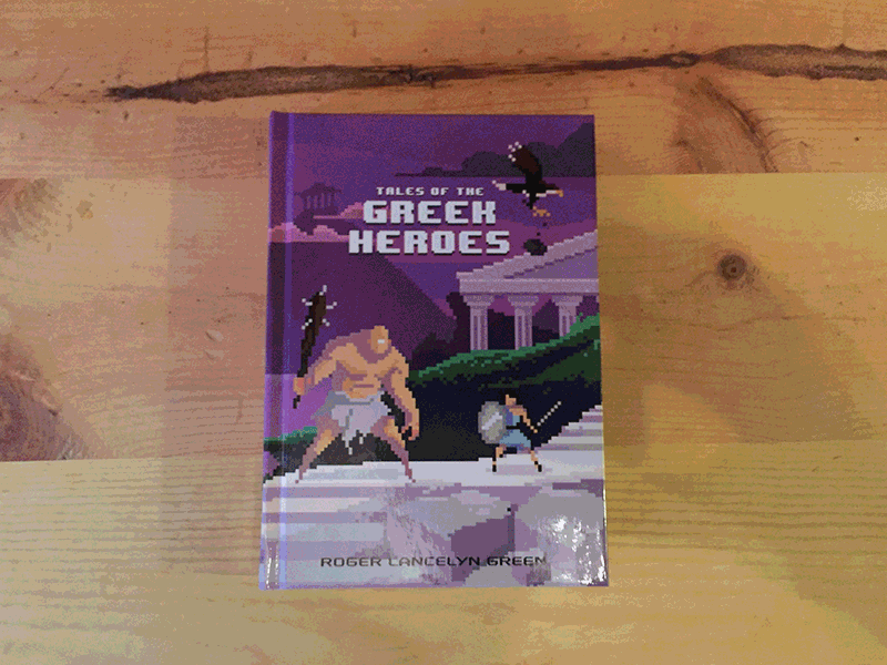 Greek Heroes (Puffin Pixels) book classic cover pixel art stop motion