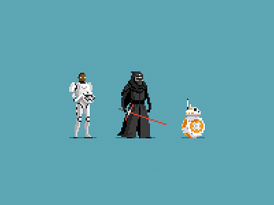 The Force Awakens pixel art