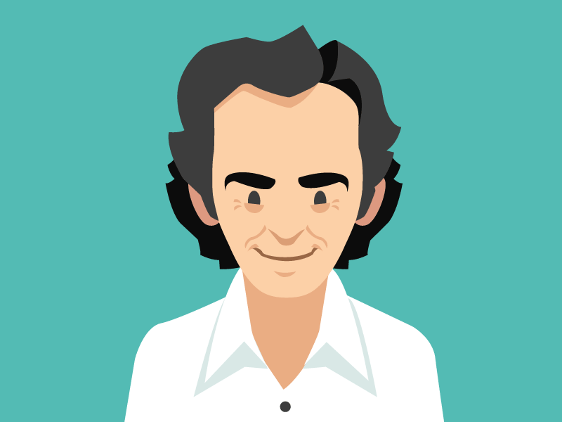 Richard Feynman caricature likeness richard feynman science