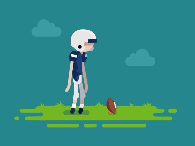 Kicker animation - Skullcandy animation football motion skullcandy sports