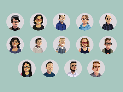 Capital One CA Pixel Portraits capital one characters people pixel art pixels