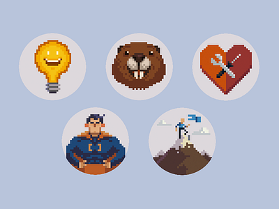 Capital One CA Pixel Art badges