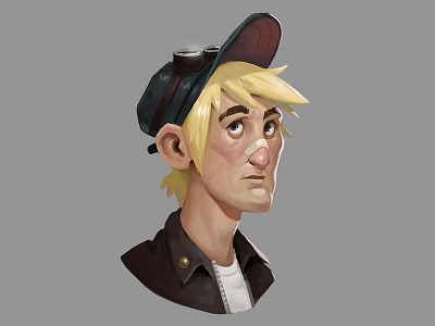 Mechanic Character Study character design concept art digital painting