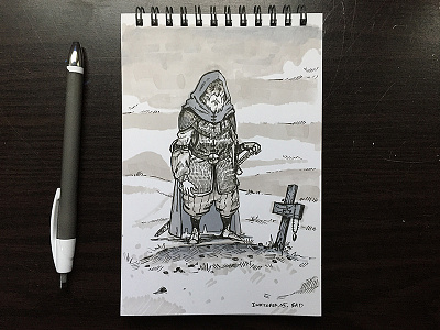 Inktober - Sad drawing inktober pen