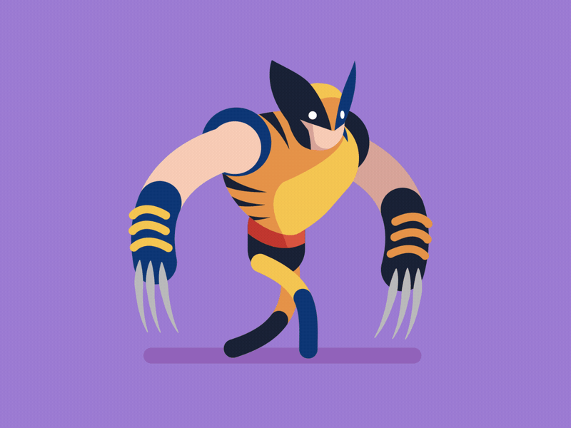 The many faces of Wolverine motion graphics animation comic books logan comics wolverine