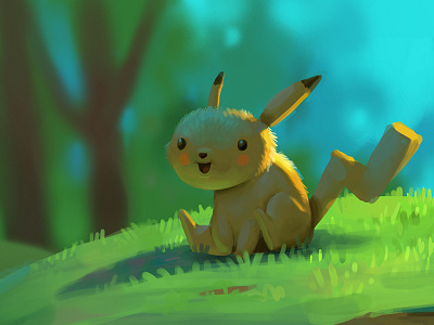 Pikachu - Paintstorm Studio test pokemon