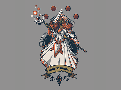 White Mage - Final Fantasy Class Series final fantasy illustration video games white mage