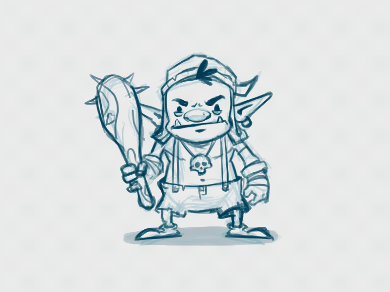 Goblin - Sketch to Motion animation character design motion design