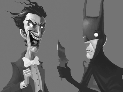 Batman Black and White batman comic books comics dark knight dc joker