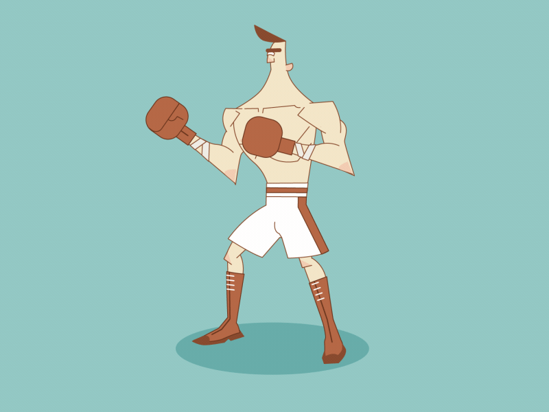 Boxer style exploration animation boxer fighter sports