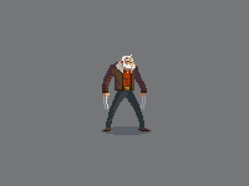 Old Man Logan animation logan pixel art wolverine