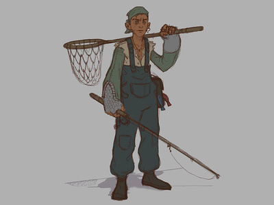 The Angler's Apprentice character design