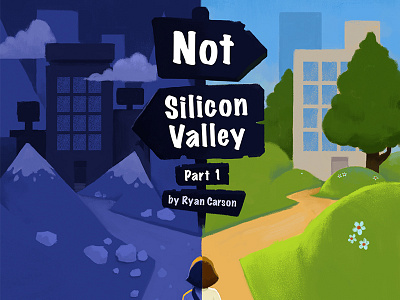 Not Silicon Valley spot illustration illustration silicon valley treehouse