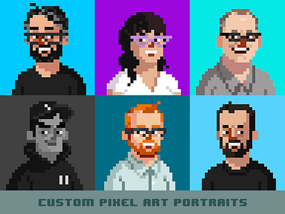 Pixel Portrait Designs Themes Templates And Downloadable Graphic Elements On Dribbble