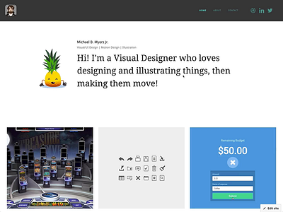 Visual Design Portfolio motion design visual design visualdesign webdesign webflow